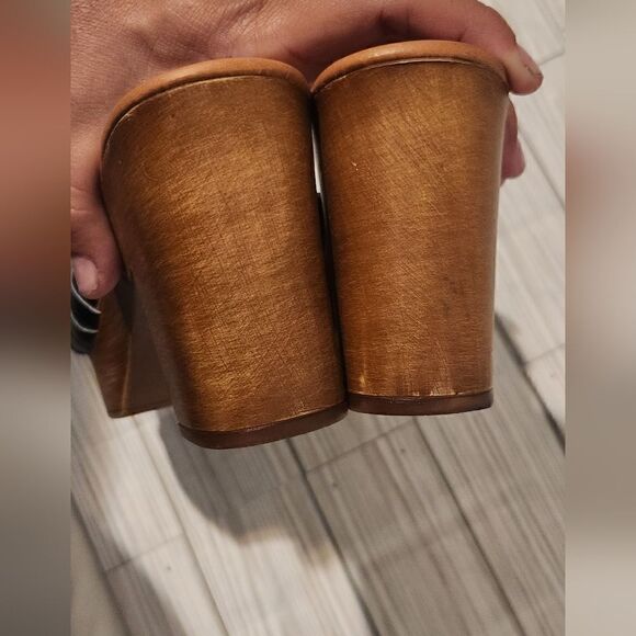 Vince Camuto Corlanda Croc Platform Sandal in Black Size 9.5 - Picture 9 of 14